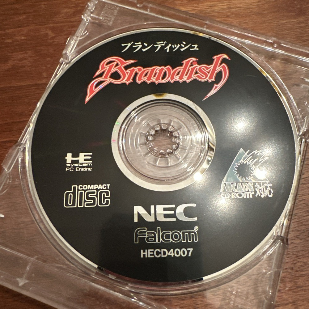 Japanese PC Engine NEC Super CD-Rom Brandish 1994 NTSC-J HECD4007 Untested